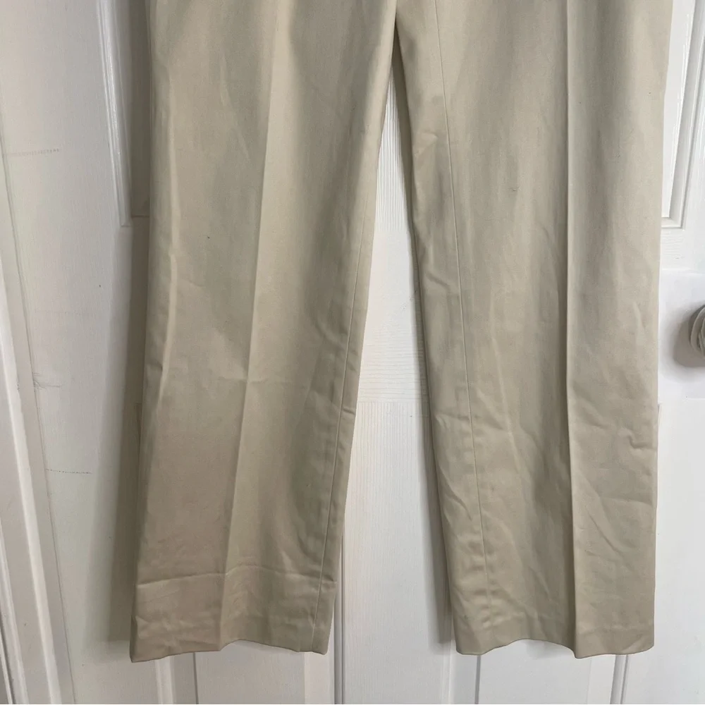 Atelier Chinos neutral tan structured capsule minimalist dressy ladies size 2